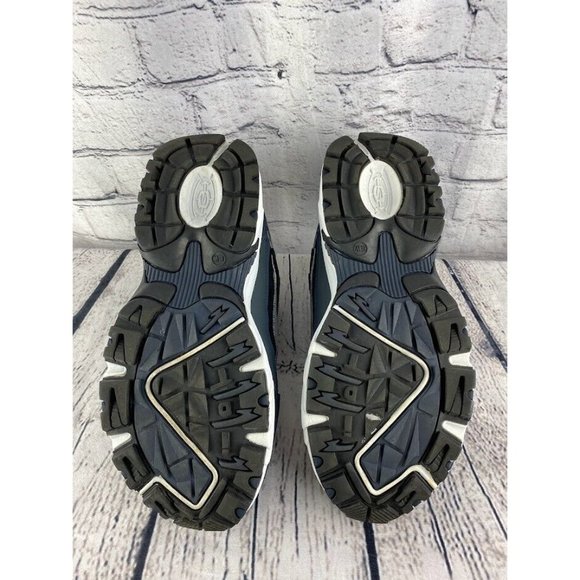 Skechers Sport 50988 Navy/Grey Leather Mesh Athletic Running Shoes Mens Size 10 - Picture 6 of 7